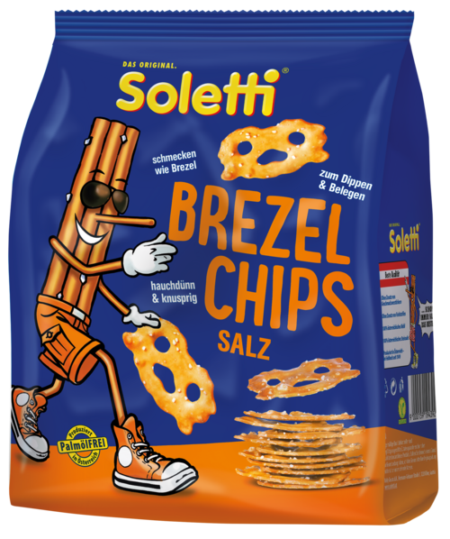 Verpackung von Soletti Brezelchips Salz