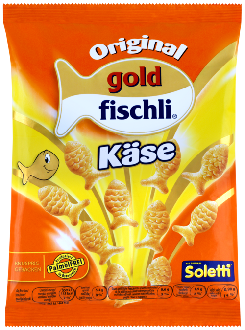 Verpackung von Soletti Goldfischli Käse