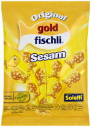 Verpackung von Soletti Goldfischli sesame