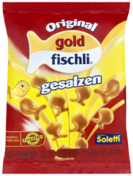 Verpackung von Soletti goldfischli gently salted