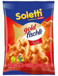 Verpackung von Soletti goldfischli gesalzen